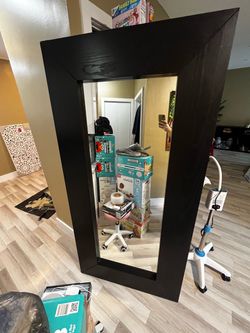 Huge Black Mirror Decor