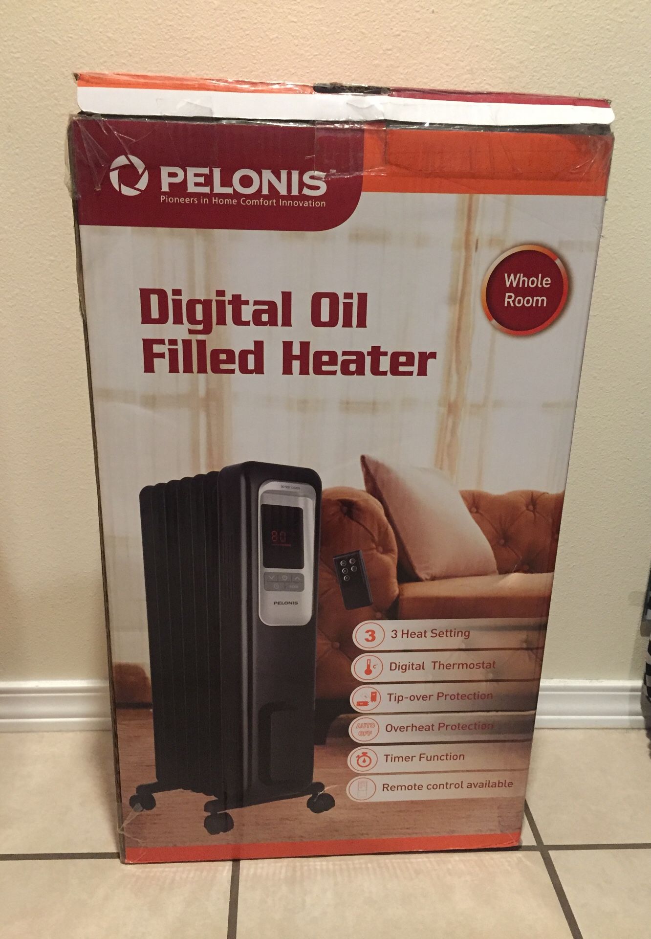 Pelonis Digital Oil Filled Heater