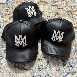 Amiri Leather Trucker Hat