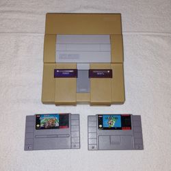 Super Nintendo SNES Video Game Console And games Entertainment System  Mario 