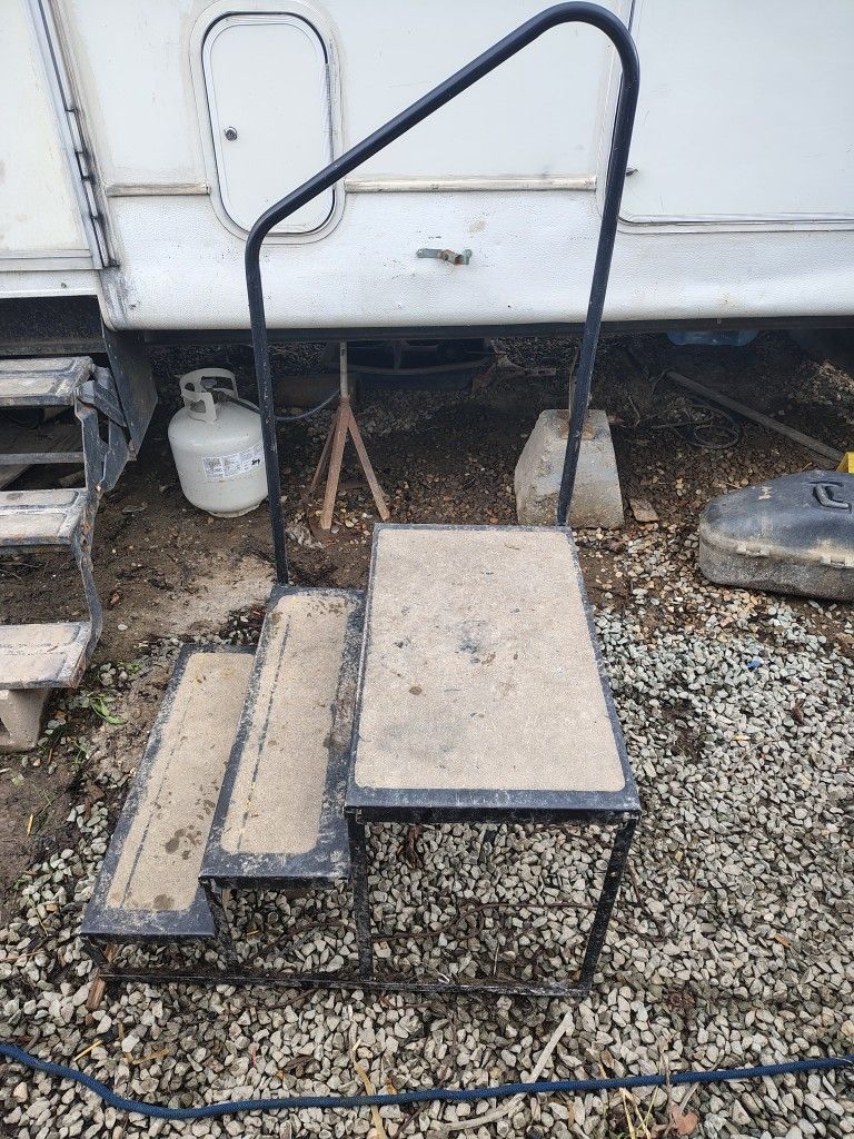 Rv Steps With Rail