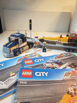 LEGO CITY DRAGSTER TRANSPORT # 60151