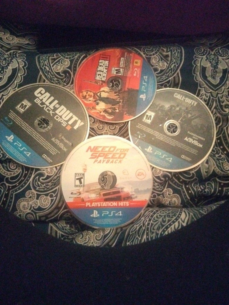 PS4 Games Call Of Duty Black Ops 3 Red Dead Redemption 2 Need For Speed Payback Call Of Dutww2