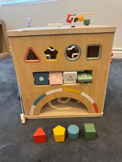 Pottery Barn Wooden Busy Cube