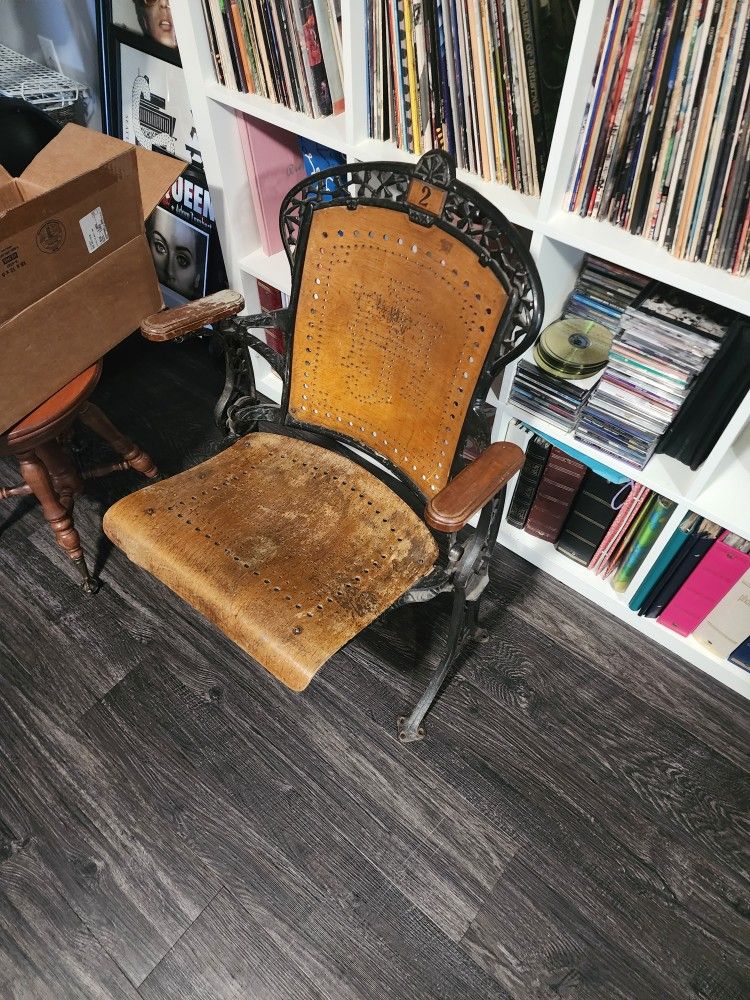 Antique Snohomish Theater Chair