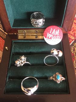 Assorted Sterling Silver Rings 💍 Find the style you like , come visit Eva’ OfferUp 🦋