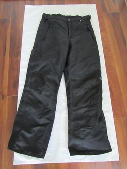 Men's M Black Snow Pants, Slalom