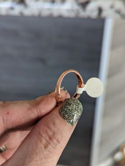 Big O Silicone Key Ring - Rose Gold Confetti