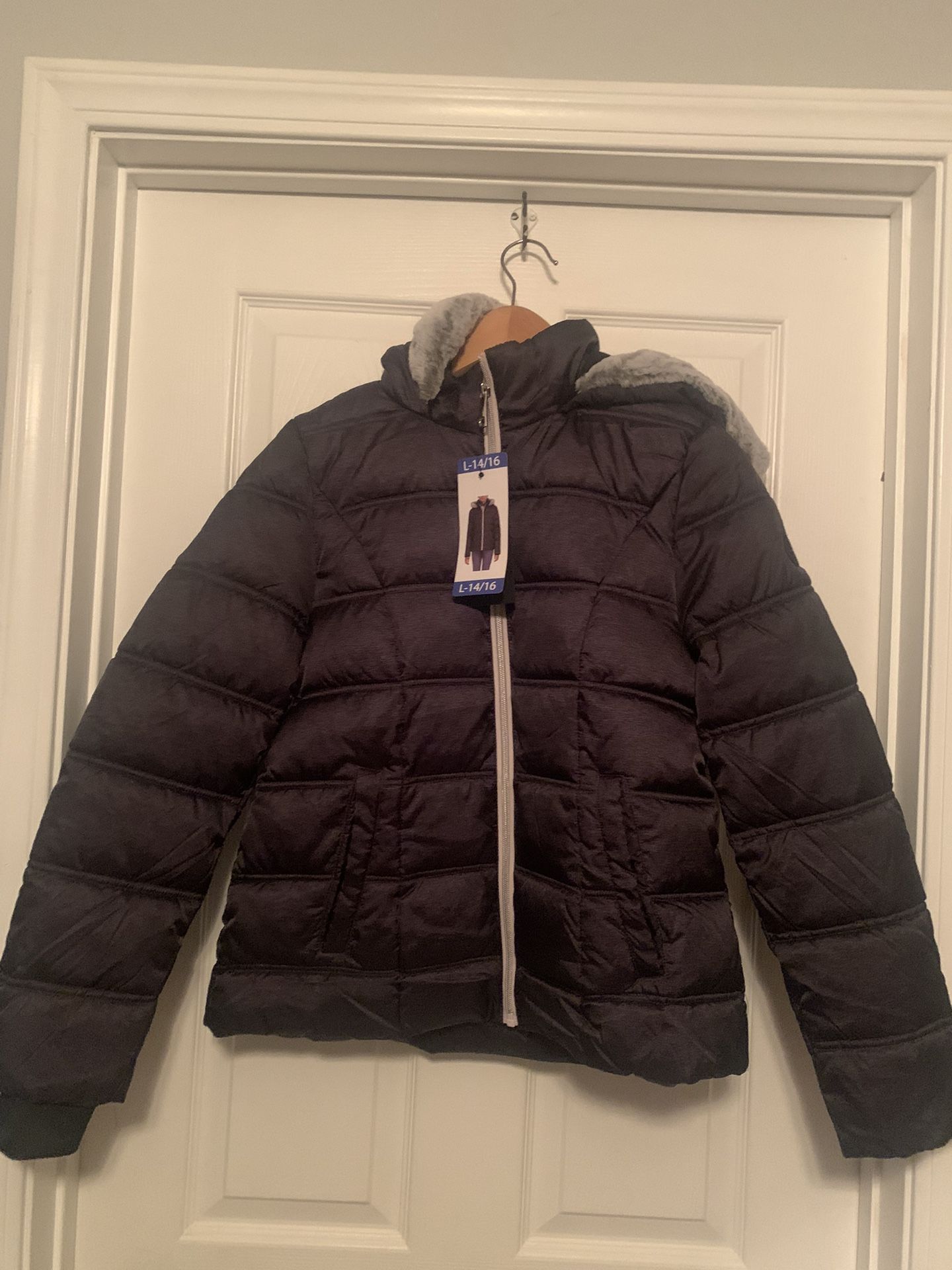 BRAND NEW! Sage collective Girls Water Proof, Poofy jacket (Sz 14-16)