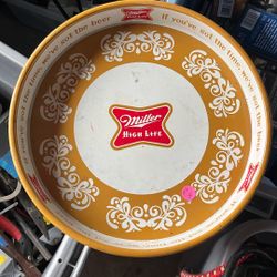 Vintage Miller highlife tray 1972