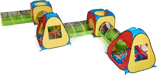 Kids Play Tent and Tunnel Set with Ball Pit