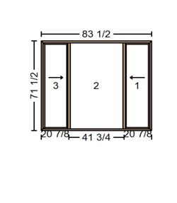 Brand new Vinyl Replacement windows -84x72: Two horizontal sliders