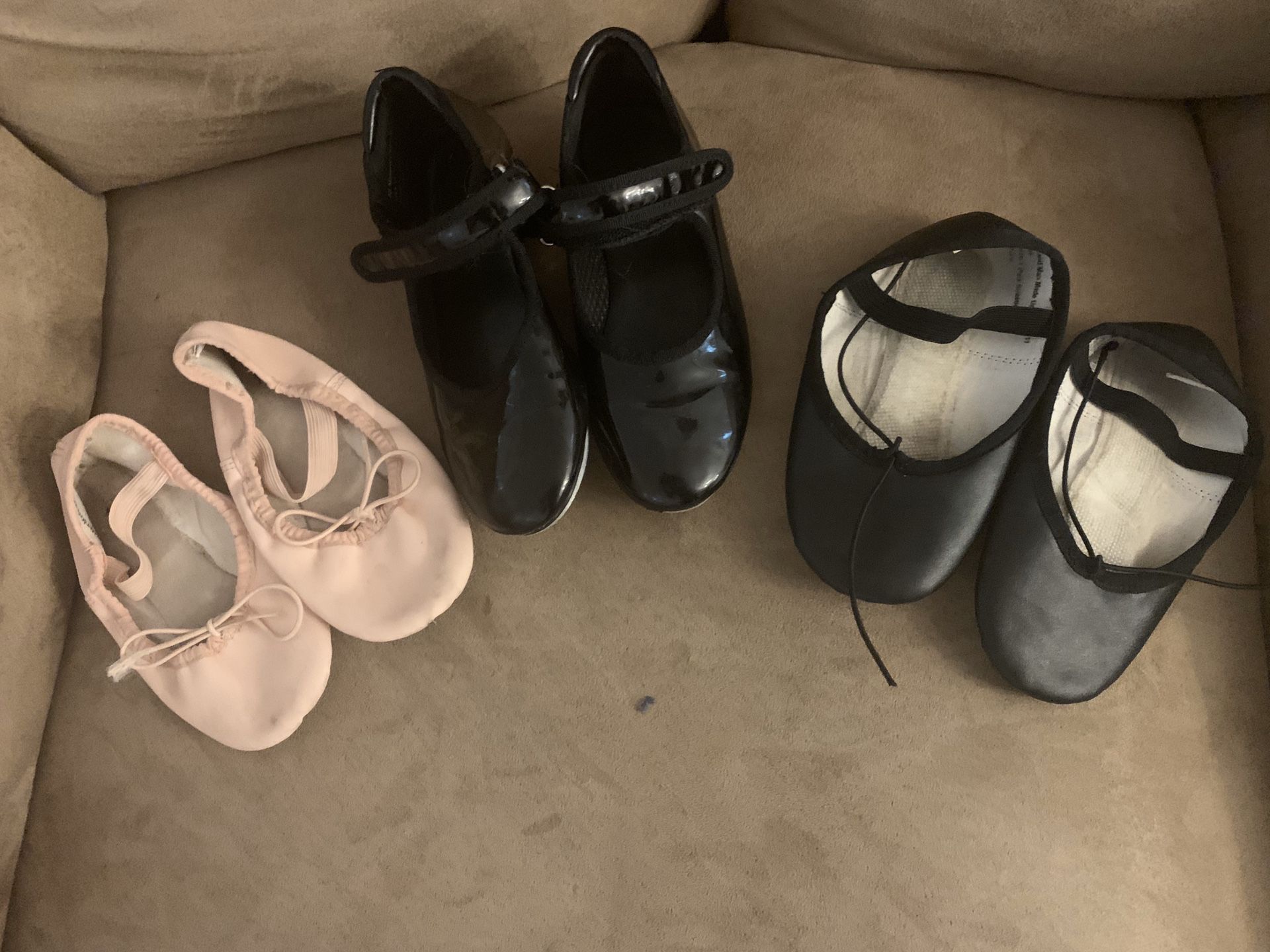 Ballet and tap shoes