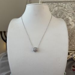 Women’s Diamond & Silver  Necklace 925