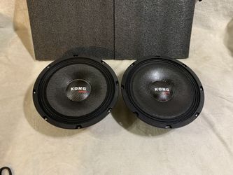 Brand New Pair 10” Kong Audio Shallow Mount 10” Midrange Speakers ($130 Per Pair )