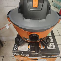 Ridgid 6 wet and dry vacuum like new