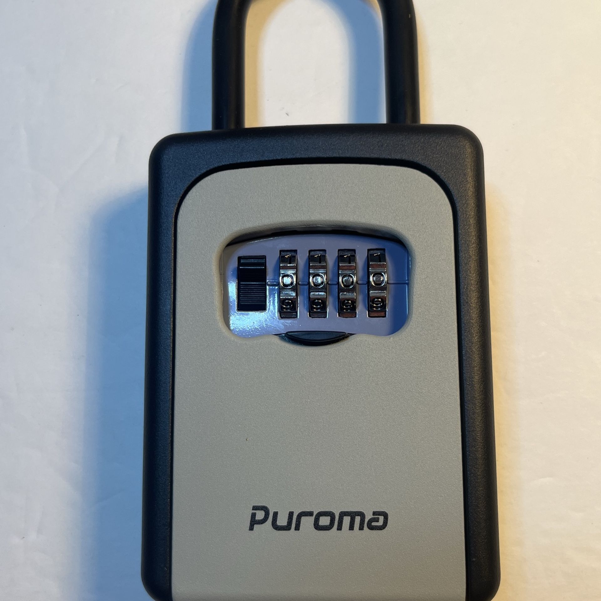 Puroma Lock Box Large Key Lock Box Resettable Combination Code Lockbo Portable Wall Mount Lockbox Waterproof Security Safe Box for Outside Outdoor