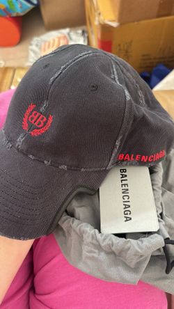 Balenciaga cotton drill faded wash hat