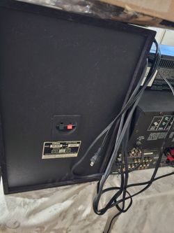 Back of speakers