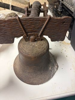 Cast Iron Decorative Bell with Yoke Mount
