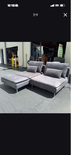 IKEA SÖDERHAMN Module Sectional Sofa, 3 seat, with Chase Clean and Good Condition