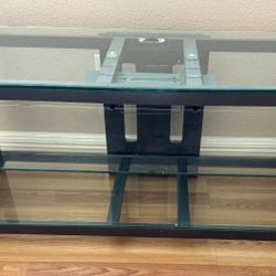 CLEAN - TV Console Table with Tempered Glass Top-pickup at Alamo Ranch HEAVY
