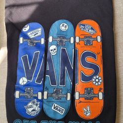 Boys Vans Tshirt Size Large 