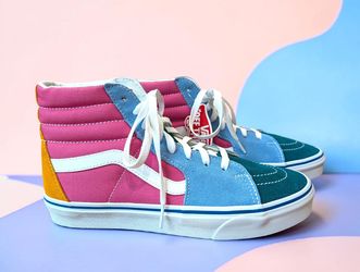NWT Vans Sk8-Hi Pastel Colorblock High Top Sneakers Men’s 9 / Women’s 10.5