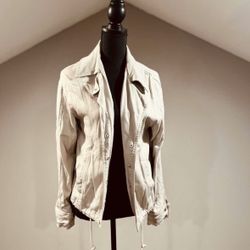 New XS Nicole Miller New York Beige Jacket
