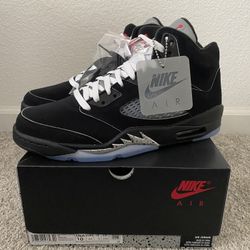 DS Air Jordan 5 Black Metallic Reimagined Size 10