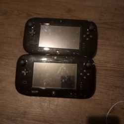 PARTS ONLY 2 NINTENDO WII U GAME PADS