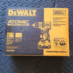 Dewalt Atomic Hammer 2speed Drill With Battery And Charger 