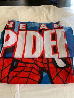 Spider man shower curtain