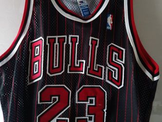 Vintage Champion Chicago Bulls Pinstripe Jordan Authentic