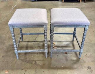 Sale 2 for $75 Kitchen Counter Solid Wood Legs with Farmhouse Barstools