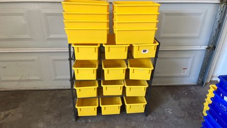 Yellow Sorting Buckets