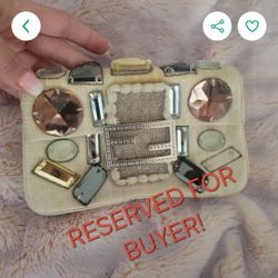 *SALE * FENDI Rare Gorgeous clutch embellished