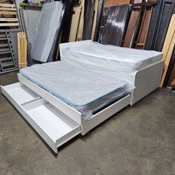 Twin Trundle Bed And Mattress 