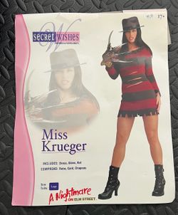 Miss Krueger Freddy Costume – Secret Wishes – Size Large