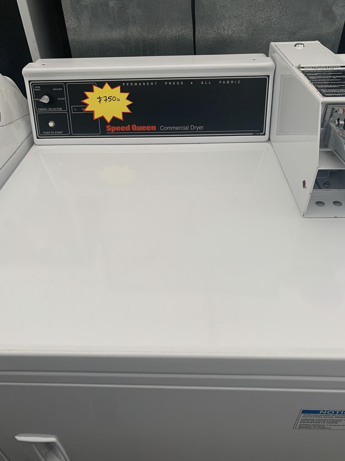 Commercial Dryer With Coin-Box Great Deal!