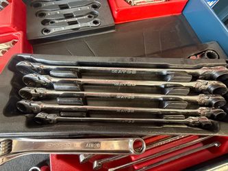 5 piece Matco Reverseable Double Box Flex Ratcheting Wrench Set