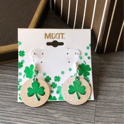 St Patrick’s Shamrock Earrings