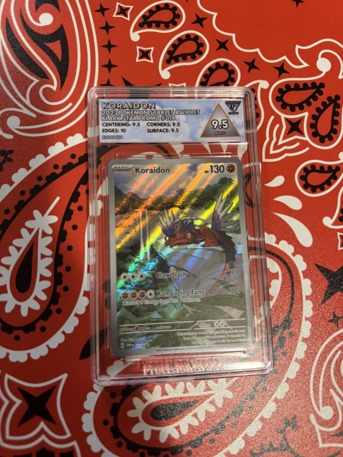 Pokemon Koraidon #014 Black Star Promo PG 9.5