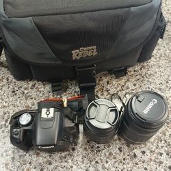 Canon Camera DS126231 With Lens In Case
