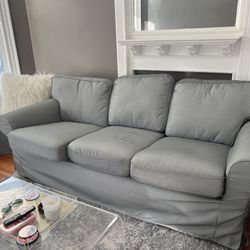 Gray IKEA Couch Less Than A year 1/2 Old 
