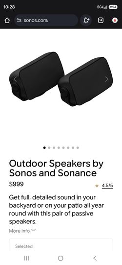 Sonos Outdoor speakers