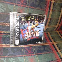 Power Move Pro Wrestling (Sony PlayStation 1, 1996) CIB video game 