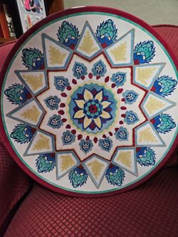 18" Melamine platter, Az colors NEW GIFTABLE  nice weight $10.00