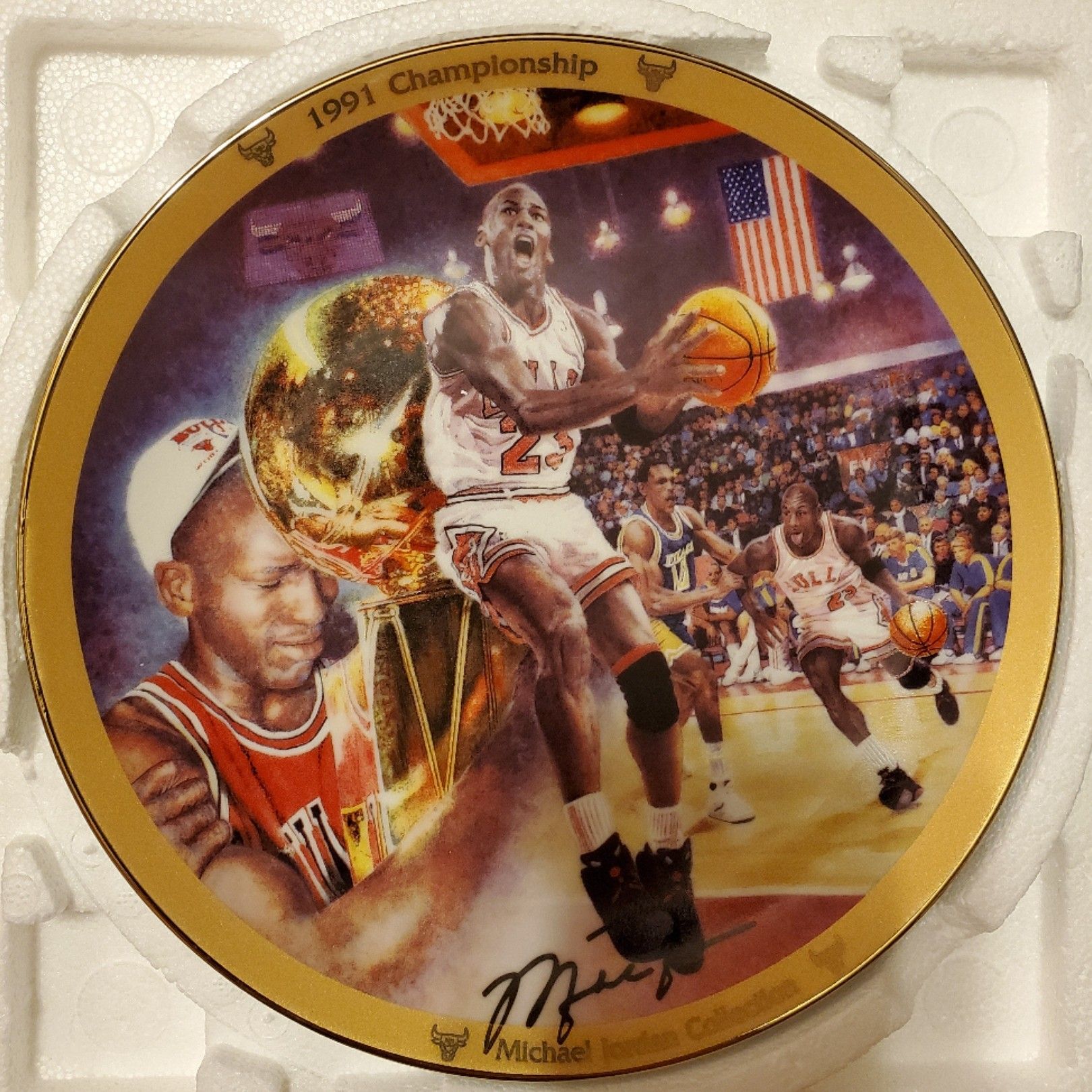 1991 Championship Michael Jordan Collectible Plate