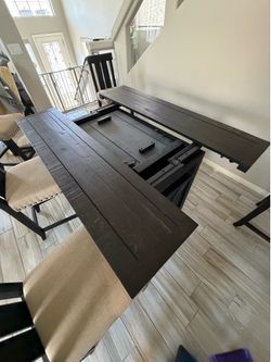 $300 Dining table with 6 chairs